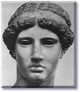 彫刻アテナ顔